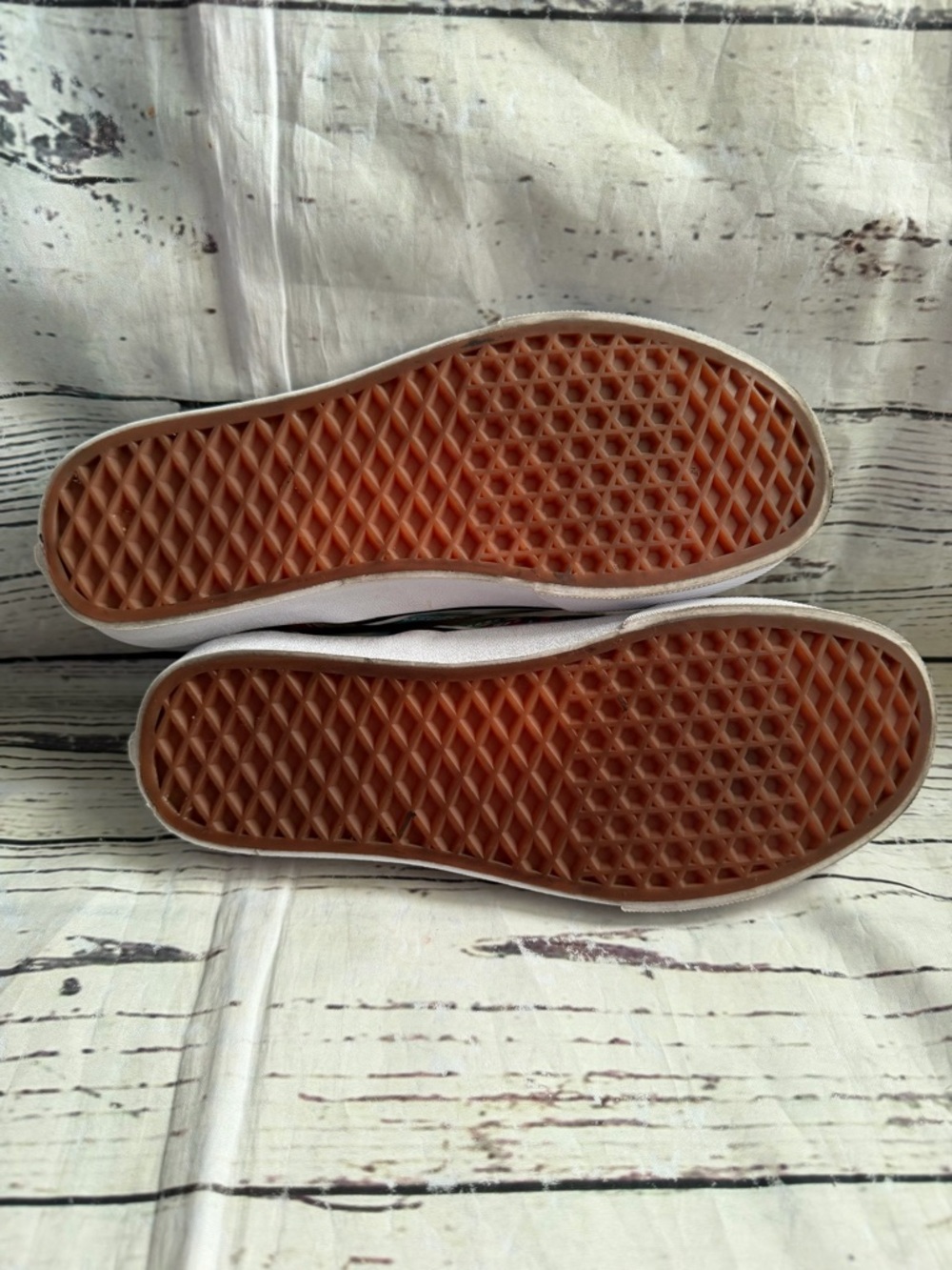 Vans Pink Multicolor Alice in Wonderland Slip-On Sneakers - Picture 8 of 11